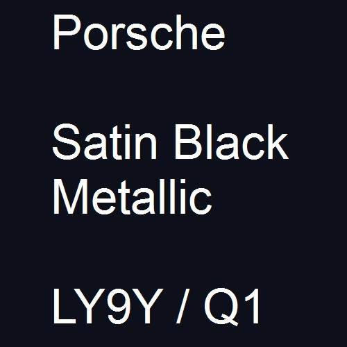 Porsche, Satin Black Metallic, LY9Y / Q1.